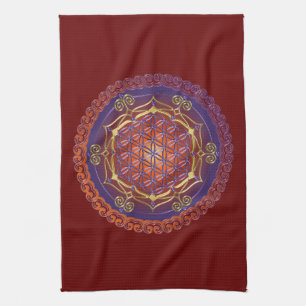 FLOWER OF LIFE / Blume des Lebens - Ornament I Kitchen Towel