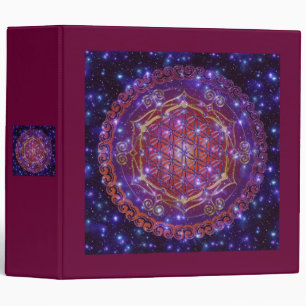 FLOWER OF LIFE/Blume des Lebens Ornament I Square Binder