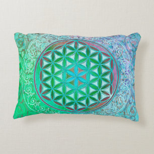 Flower Of Life / Blume des Lebens - Ornament IV Accent Pillow