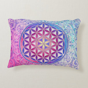 Flower Of Life / Blume des Lebens - Ornament V Decorative Pillow