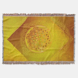 Flower Of Life / Blume des Lebens - Ornament VII Throw Blanket