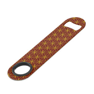 Flower of Life / Blume des Lebens - pattern gold Speed Bottle Opener