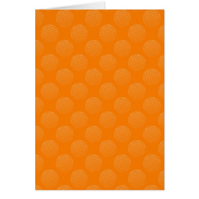 Flower Of Life / Blume des Lebens - pattern orange (Front)