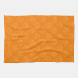 Flower Of Life / Blume des Lebens - pattern orange Kitchen Towel
