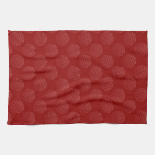 Flower Of Life / Blume des Lebens - pattern red Kitchen Towel