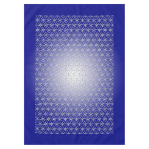 Flower of Life / Blume des Lebens - pattern silver Tablecloth