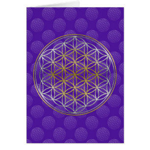 Flower Of Life / Blume des Lebens - pattern violet