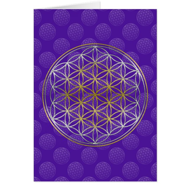 Flower Of Life / Blume des Lebens - pattern violet (Front)