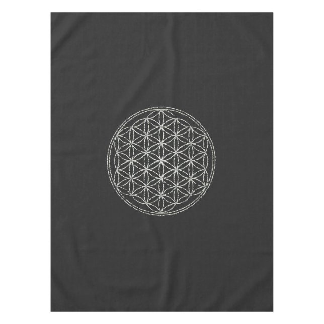 Flower of Life Blume des Lebens "Pick Your Colour" Tablecloth (Front)