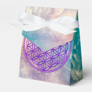 Flower of Life / Blume des Lebens - pink blue Favor Box