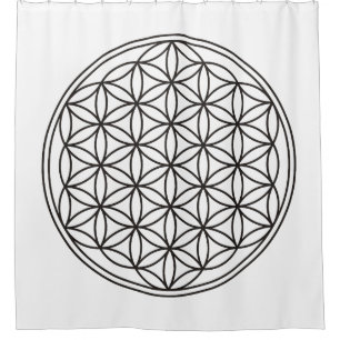 Flower Of Life / Blume des Lebens - plain black