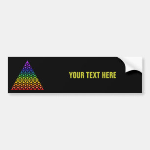 Flower Of Life / Blume des Lebens - pyramid chakra Bumper Sticker