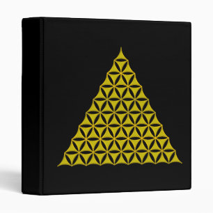 Flower Of Life / Blume des Lebens - pyramid gold Binder