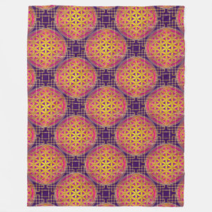 Flower Of Life / Blume des Lebens - seamless I Fleece Blanket