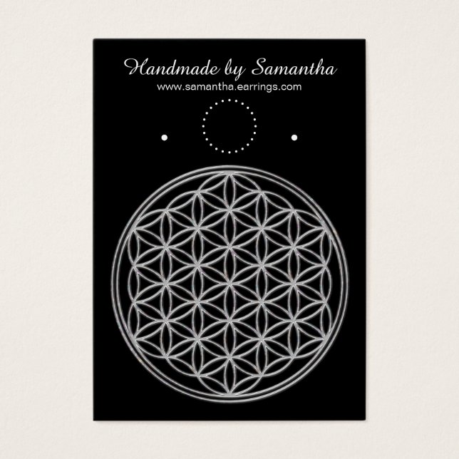 Flower Of Life / Blume des Lebens - shiny crystal (Front)