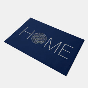 Flower Of Life / Blume des Lebens - silver Doormat
