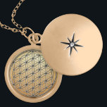Flower of Life Blume des Lebens Silver Gold Gold Plated Necklace<br><div class="desc">Spiritual Symbol ART. The Flower of Life (Blume des Lebens) is a Sacred Geometry pattern of the Universe which can be found in all major religions of the world. The "Flower of Life" contains the patterns of creation as they emerged from the "Great Void". Everything is made from the Creator's...</div>