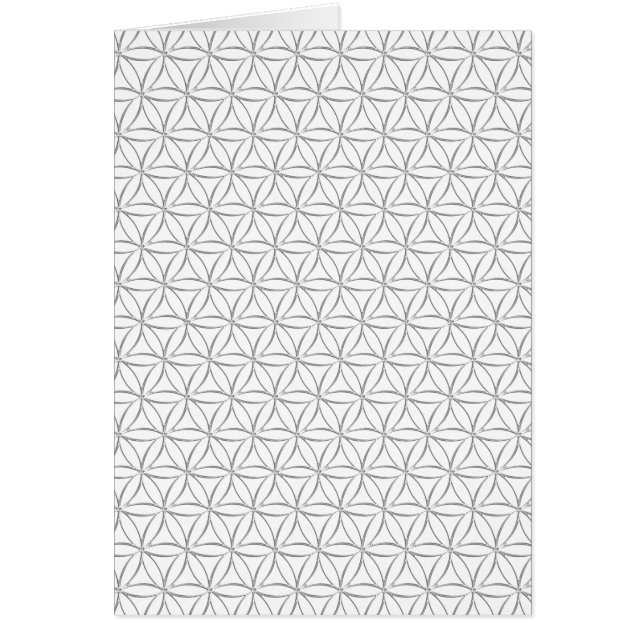 Flower of Life / Blume des Lebens - silver pattern (Front)