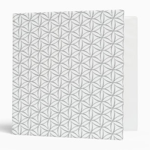 Flower of Life / Blume des Lebens - silver pattern Binder