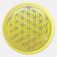 Flower Of Life / Blume des Lebens - SILVER yellow