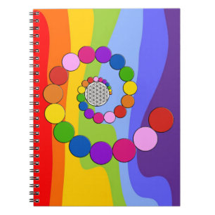 Flower of Life / Blume des Lebens - spiral dots Notebook