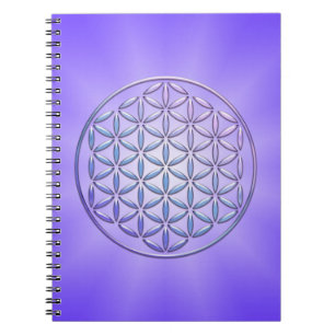 Flower of Life / Blume des Lebens - stamp violet Notebook