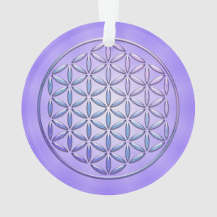 Flower of Life / Blume des Lebens - stamp violet Ornament