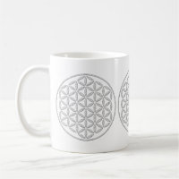 Flower Of Life / Blume des Lebens - stamp white