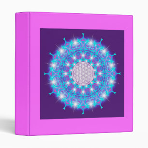 FLOWER OF LIFE/Blume des Lebens Stars Mandala Binder