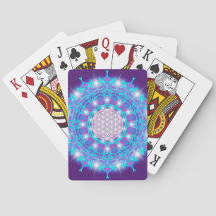 FLOWER OF LIFE/Blume des Lebens Stars Mandala Playing Cards