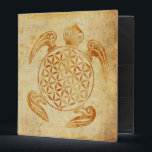 Flower of Life / Blume des Lebens - turtle stone Binder<br><div class="desc">Spiritual Symbol Design by EDDA Fröhlich / EDDArt | The Flower of Life (Blume des Lebens) is the original language of the universe; shapes,  geometry,  numbers and proportions. Spread the message of spirit! | For other colours,  designs & products feel free to contact me: contact@eddart.de</div>