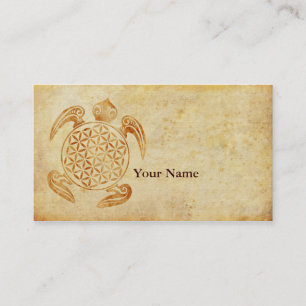 Flower of Life / Blume des Lebens - turtle stone Business Card