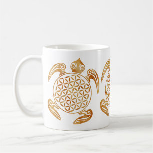 Flower of Life / Blume des Lebens - turtle stone Coffee Mug
