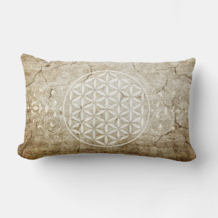 Flower of Life / Blume des Lebens - vintage II Lumbar Pillow