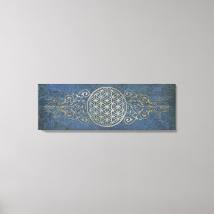 Flower of Life / Blume des Lebens - vintage IX Canvas Print