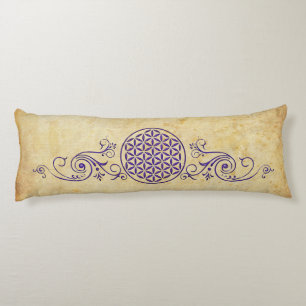 Flower of Life / Blume des Lebens - vintage V Body Pillow