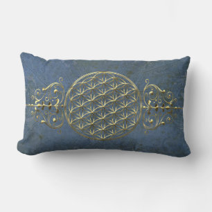 Flower of Life / Blume des Lebens - vintage VIII Lumbar Pillow