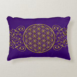 Flower of Life / Blume des Lebens - vintage XI Decorative Pillow