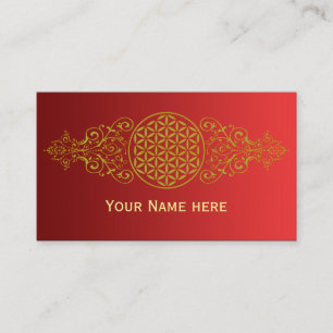 Flower of Life / Blume des Lebens - vintage XII Business Card