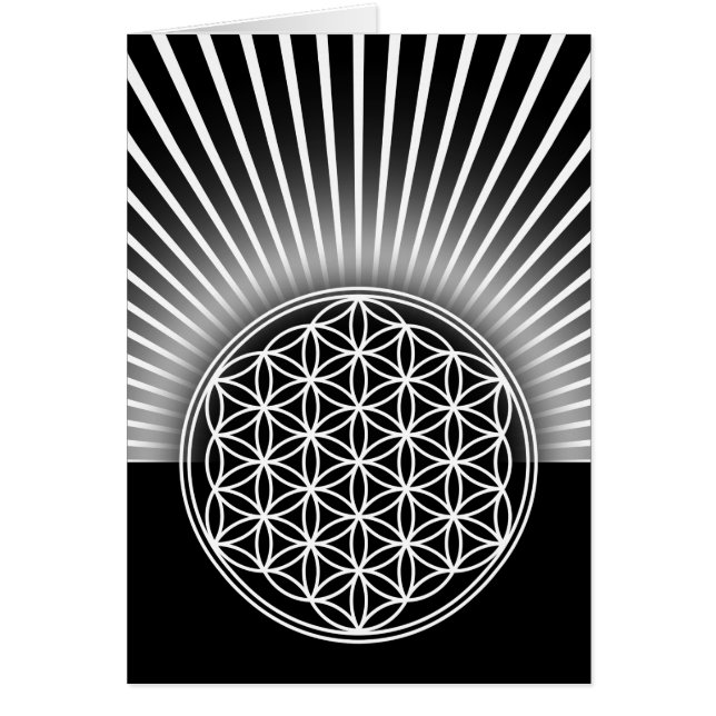 Flower of Life / Blume des Lebens - white flat (Front)