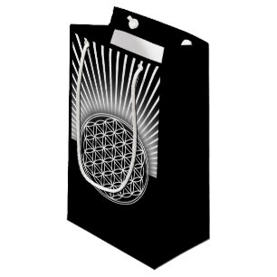 Flower Of Life / Blume des Lebens - white rays II Small Gift Bag