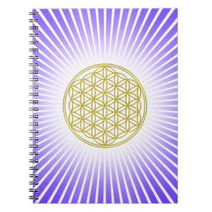 Flower Of Life / Blume des Lebens - white rays Notebook
