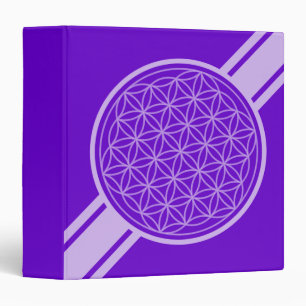 Flower of Life / Blume des Lebens - white transpa. Binder