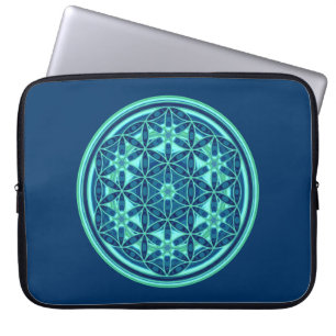 Flower Of Life - Button Style 01 Laptop Sleeve