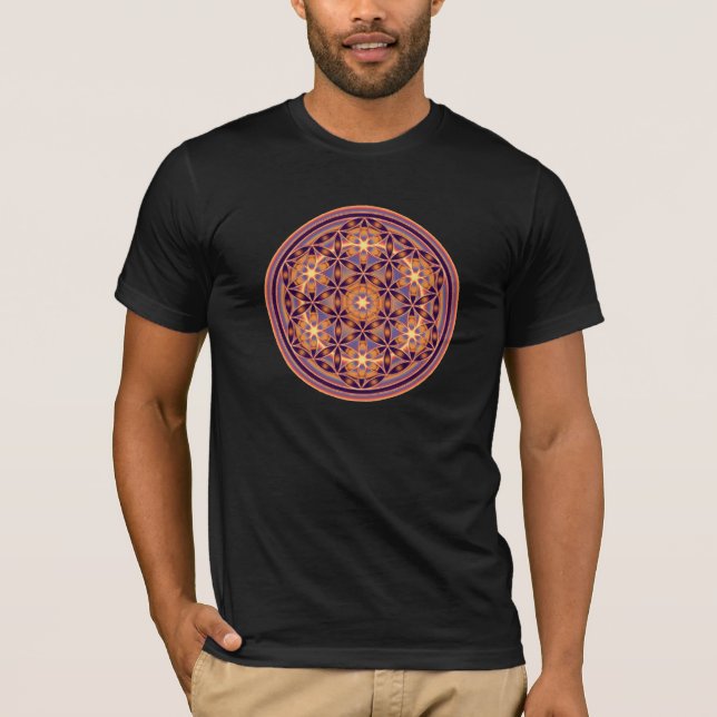 Flower Of Life - Button Style 02 T-Shirt (Front)
