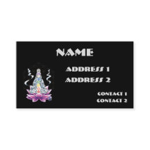 Flower of life chakra goddess business card