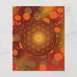 flower of life, chakra,zen,sacred geometric, flyer