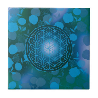 flower of life, chakra,zen,sacred geometric, tile