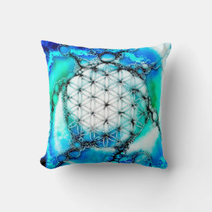 Flower Of Life - Colorfully Ways 2 Throw Pillow