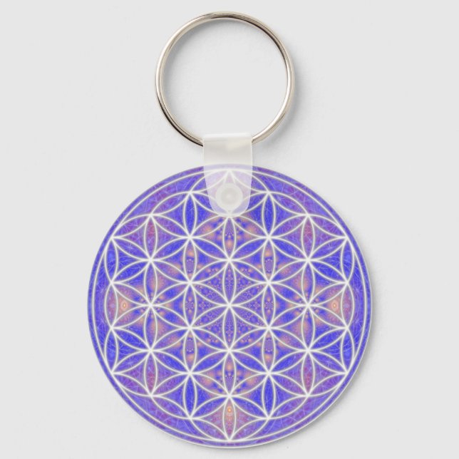 Flower of Life (Colour 3) Keychain (Front)